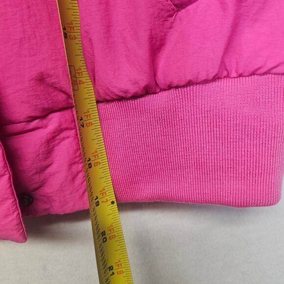 Thread & Supply Pink Nylon Crop Puffer Vest - Picture 6 of 7